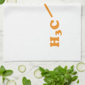 アルコールエタノールの分子化学式 キッチンタオル (折り畳み)