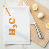 アルコールエタノールの分子化学式 キッチンタオル (四つ折り)