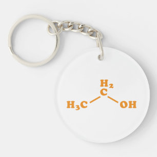 アルコールエタノール分子化学式 キーホルダー