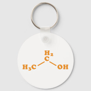 アルコールエタノール分子化学式 キーホルダー