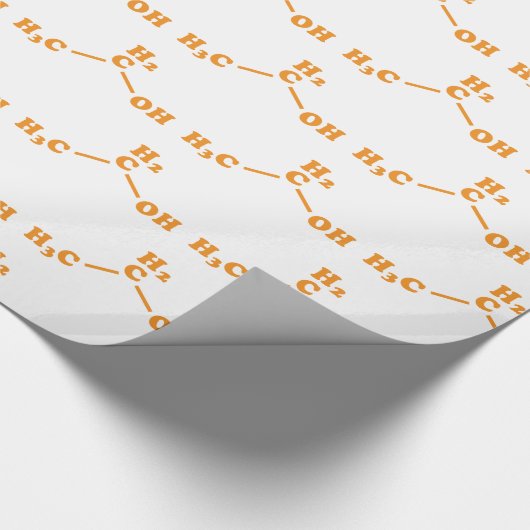アルコールエタノール分子化学式 ラッピングペーパー (角)