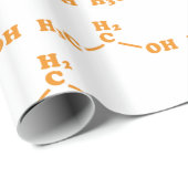 アルコールエタノール分子化学式 ラッピングペーパー (ロールコーナー)