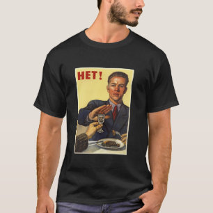 アルコールソ連USSRヴィンテージポスターソブリー Tシャツ
