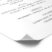 アルコールバー。ミント結婚フローラ飲料 ポスター (角)