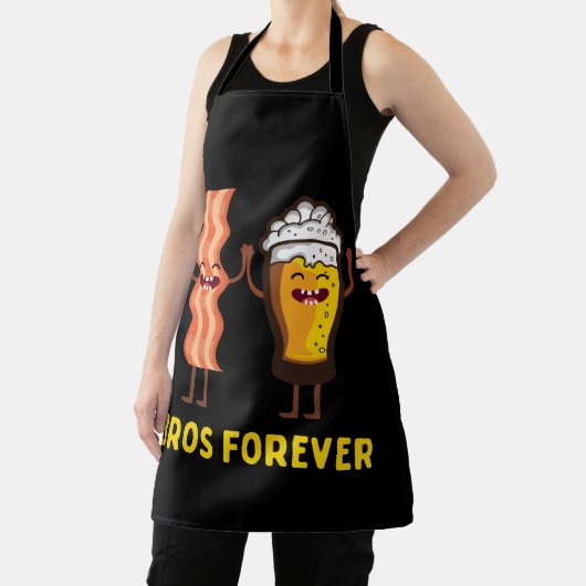 アルコールブロスフォーエバービールベーコンフードのギフト エプロン (インサイチュ)