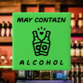 アルコールボタンを含むおもしろい場合あり – クリックボトル 缶バッジ