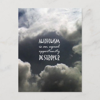 アルコール中毒 ポストカード