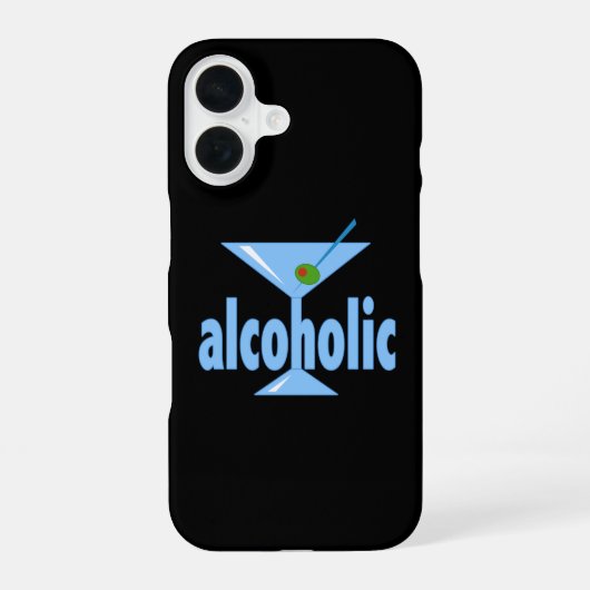 アルコール依存症者 iPhone 16ケース (裏面)