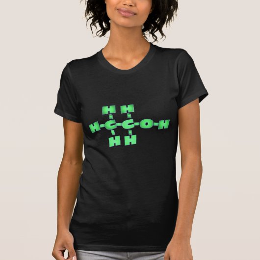 アルコール分子 Tシャツ (正面)
