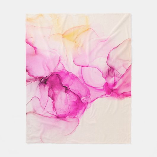 アルコール墨海食コンテンポラリー芸術 フリースブランケット (正面)