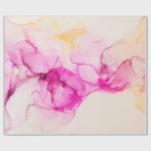 アルコール墨海食コンテンポラリー芸術 ラッピングペーパー (フラット)