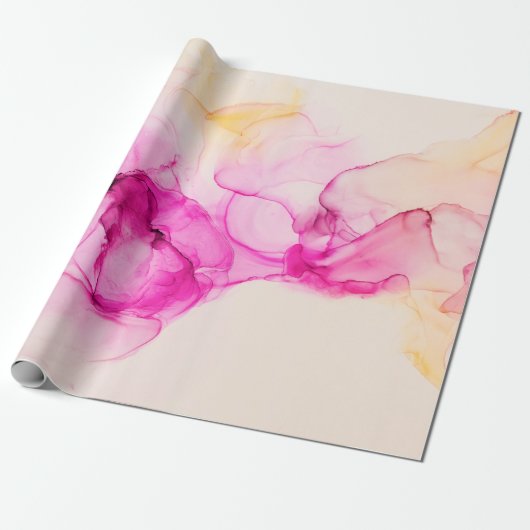 アルコール墨海食コンテンポラリー芸術 ラッピングペーパー (アンロールド)