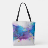 アルコール墨絵画画。抽象芸術。アルコールインキバ トートバッグ (裏面)