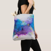 アルコール墨絵画画。抽象芸術。アルコールインキバ トートバッグ (クローズアップ)