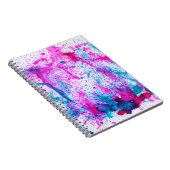 アルコール墨絵画画。抽象芸術。アルコールインキバ ノートブック (右側)