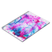 アルコール墨絵画画。抽象芸術。アルコールインキバ ノートブック (左側)