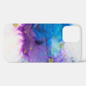 アルコール墨絵画画。抽象芸術。アルコールインキバ Case-Mate iPhoneケース (裏面 (横))