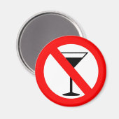 アルコール徴候なし マグネット (正面/裏面)