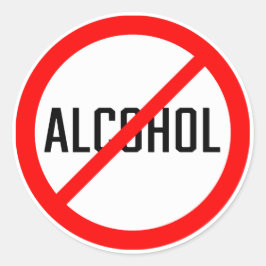 アルコール徴候なし |ラウンドスクラシックティッカー ラウンドシール