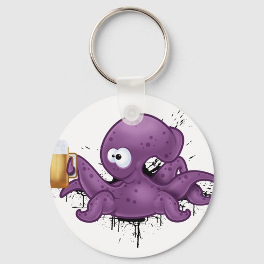 アルコール性タコ キーホルダー (正面)