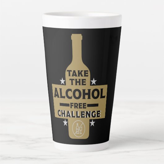 アルコール抜きで地味な カフェラテマグ (正面)