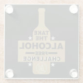 アルコール抜きで地味な ガラスコースター (裏面)