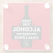 アルコール抜きで地味な ガラスコースター (裏面)