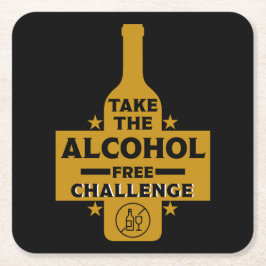 アルコール抜きで地味な スクエアペーパーコースター