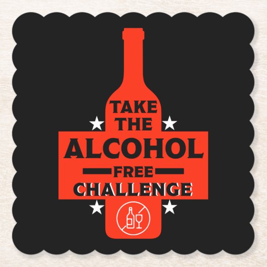 アルコール抜きで地味な ペーパーコースター (正面)