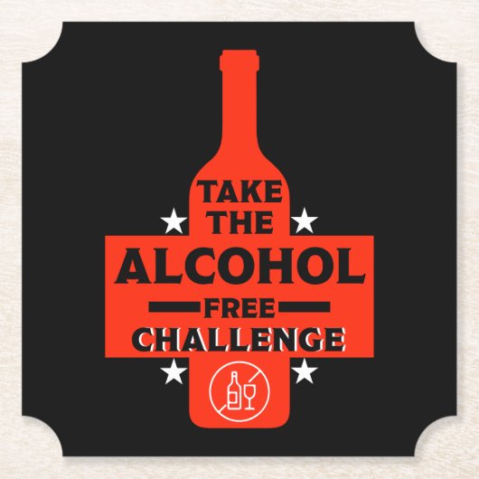 アルコール抜きで地味な ペーパーコースター (正面)