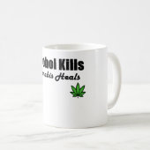 アルコール殺害の大麻はマグを直します コーヒーマグカップ (正面右)