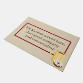 "アルコール無し" ドアマット (アングル)