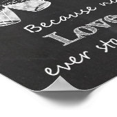アルコール結婚の黒板の愛素晴らし物語 ポスター (角)