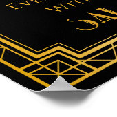 アルコール結婚ギャツビー徴候 | Gatsbyアールデコ ポスター (角)