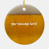 アルコール背景とのBeeryクリスマスを持って下さい セラミックオーナメント (裏面)
