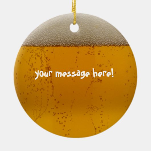アルコール背景とのBeeryクリスマスを持って下さい セラミックオーナメント (裏面)