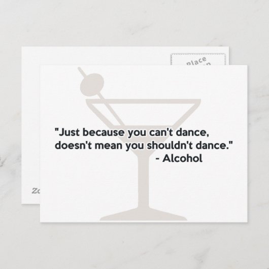 アルコール自信踊り ポストカード (正面/裏面)