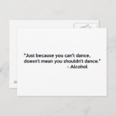 アルコール自信踊り ポストカード (正面/裏面)