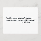 アルコール自信踊り ポストカード (正面)