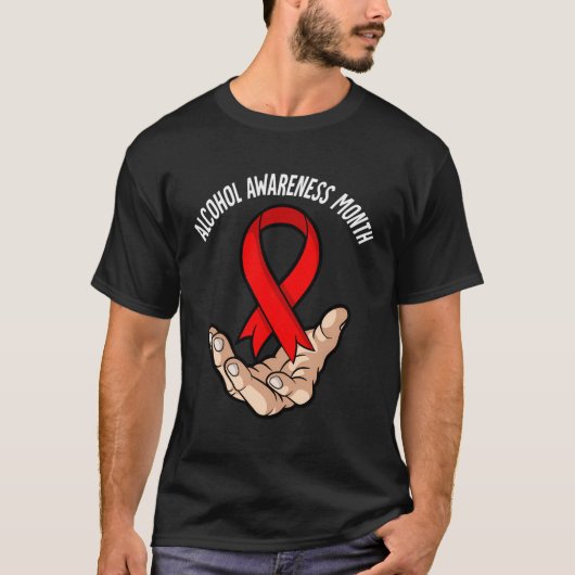 アルコール認識度月 Tシャツ (正面)