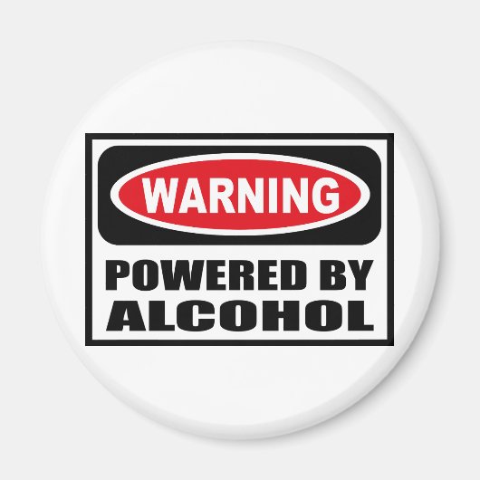 アルコール警告磁石で動く マグネット (正面)