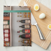 アルコール飲料のボトル キッチンタオル (四つ折り)