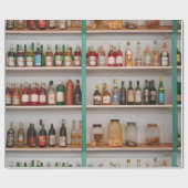 アルコール飲料のボトル ラッピングペーパー (フラット)