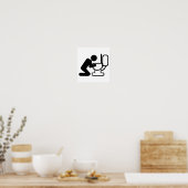 アルコール飲料トイレ ポスター (キッチン)