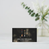 アルコール飲料 | ライト背景 名刺 (スタンド正面)