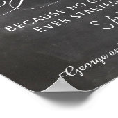 アルコール – おもしろいの結婚黒板サイン ポスター (角)