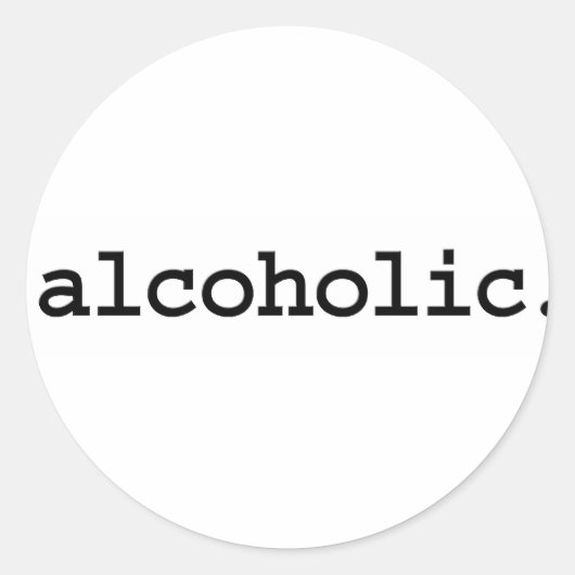 アルコール。 ラウンドシール (正面)