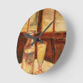 アルコール ヴィンセント・ヴァン・ゴッホの静物 ラウンド壁時計 (傾斜)