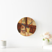 アルコール ヴィンセント・ヴァン・ゴッホの静物 ラウンド壁時計 (ホーム)