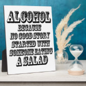 アルコール – 理由 フォトプラーク (側面)